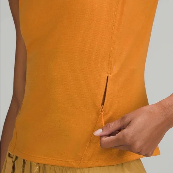 Lululemon Cap Sleeve Hiking Tank in Autumn Orange size 6 - Picture 2 of 10